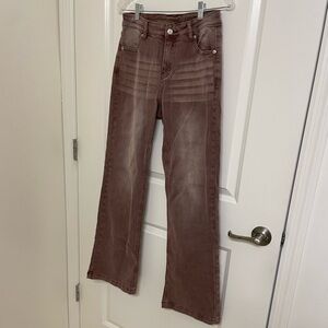 Flared Stretch Demin Pants from Amazon